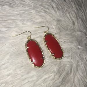 Red Kendra Scott Elle earrings